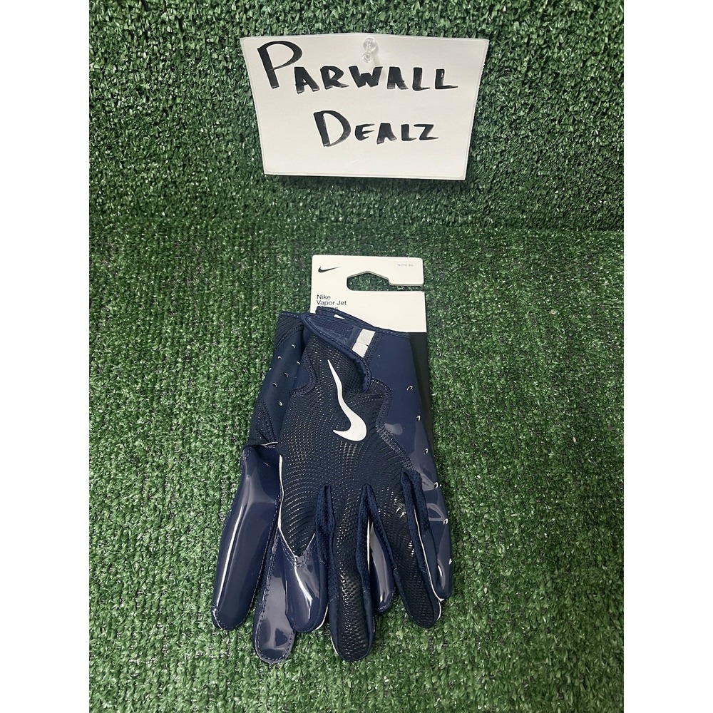 Nike Vapor Jet 8.0 Football Receiver Gloves Adult Size XL Navy White Brand New